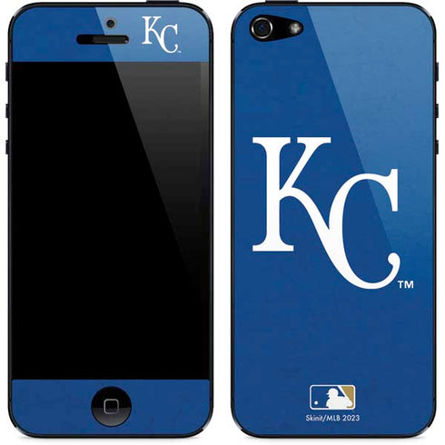 MLB Kansas City Royals - Solid Distressed iPhone 5/5s/5SE Skin