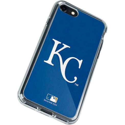 MLB Kansas City Royals - Solid Distressed iPhone SE (2nd & 3rd Gen) Clear Case