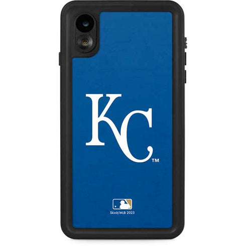 MLB Kansas City Royals - Solid Distressed iPhone XR Waterproof Case
