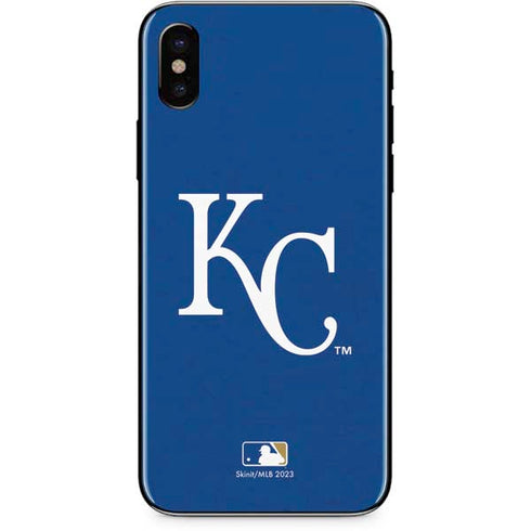MLB Kansas City Royals - Solid Distressed iPhone XS Skin