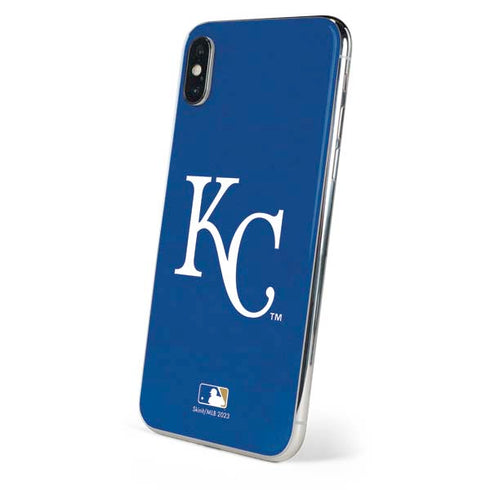 MLB Kansas City Royals - Solid Distressed iPhone XS Skin