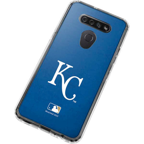 MLB Kansas City Royals - Solid Distressed LG K51/Q51 Clear Case
