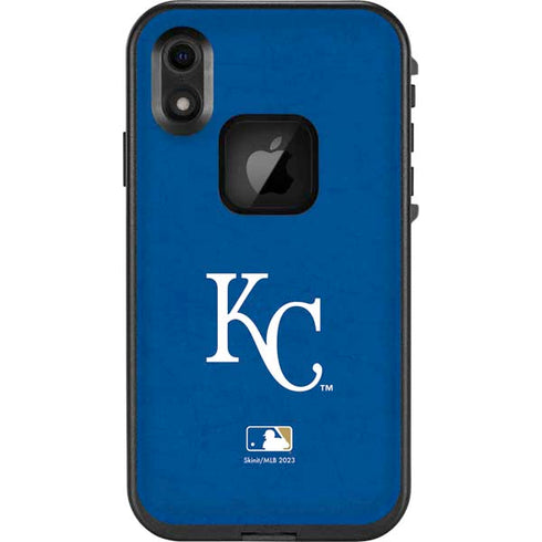 MLB Kansas City Royals - Solid Distressed LifeProof Fre iPhone Skin
