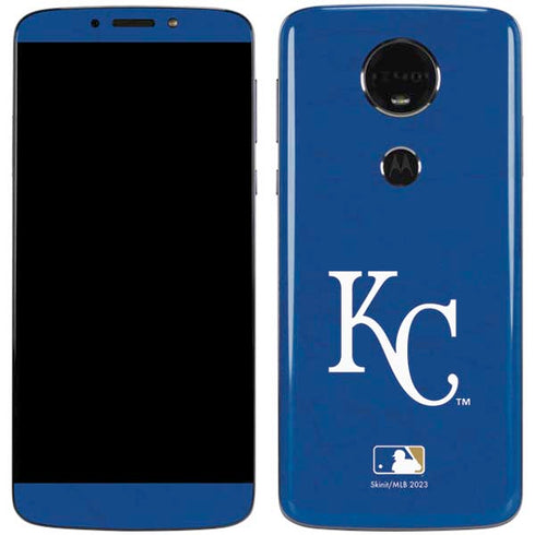 MLB Kansas City Royals - Solid Distressed Moto E5 Plus Skin