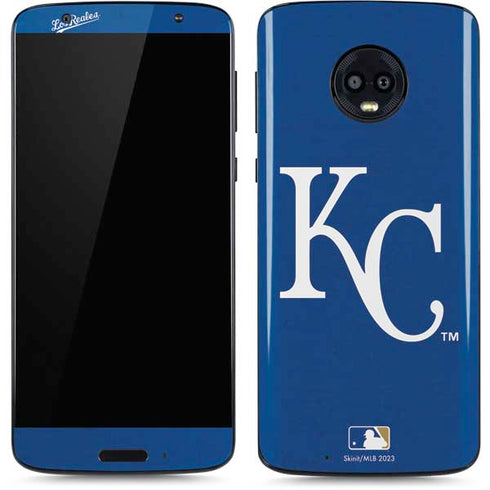 MLB Kansas City Royals - Solid Distressed Moto G6 Skin