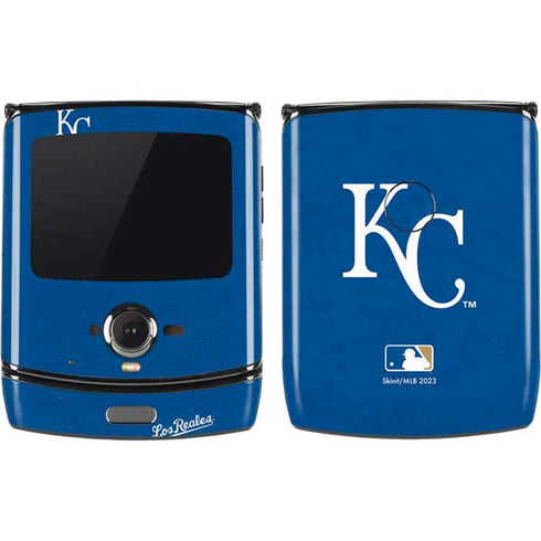 MLB Kansas City Royals - Solid Distressed Motorola RAZR Skin
