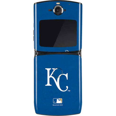 MLB Kansas City Royals - Solid Distressed Motorola RAZR Skin