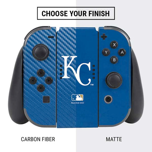 MLB Kansas City Royals - Solid Distressed Nintendo Switch Bundle Skin