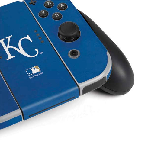 MLB Kansas City Royals - Solid Distressed Nintendo Switch OLED (2021) Skin