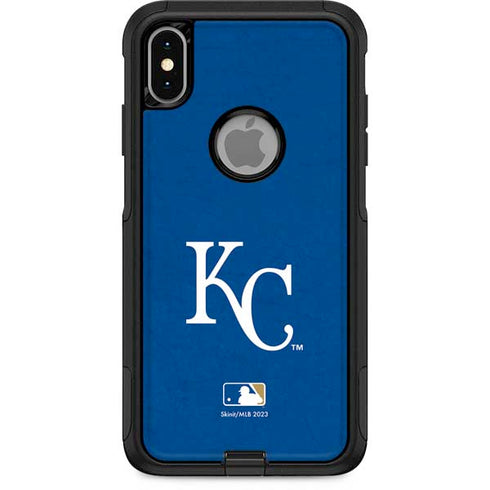 MLB Kansas City Royals - Solid Distressed Otterbox Commuter iPhone Skin
