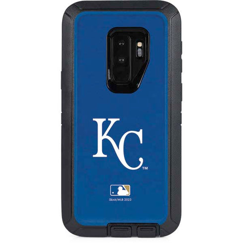MLB Kansas City Royals - Solid Distressed Otterbox Defender Galaxy Skin