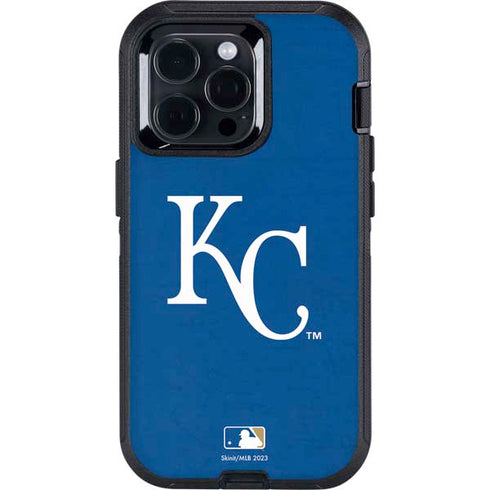 MLB Kansas City Royals - Solid Distressed Otterbox Defender iPhone Skin