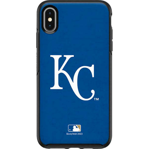 MLB Kansas City Royals - Solid Distressed Otterbox Symmetry iPhone Skin
