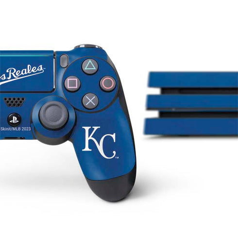 MLB Kansas City Royals - Solid Distressed PS4 Pro Bundle Skin