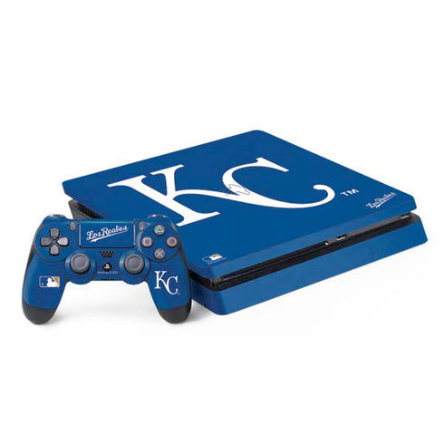 MLB Kansas City Royals - Solid Distressed PS4 Slim Bundle Skin