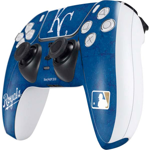 MLB Kansas City Royals - Solid Distressed PS5 Controller Skin
