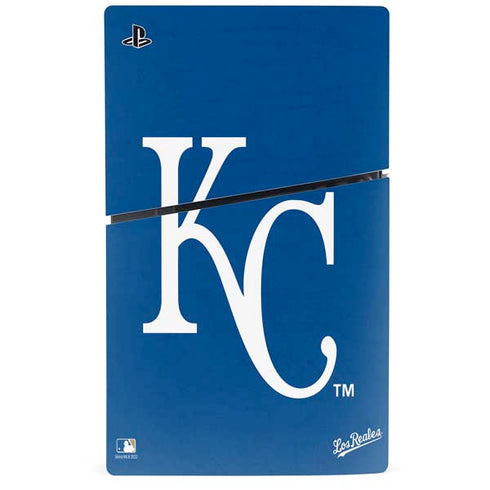 MLB Kansas City Royals - Solid Distressed PS5 Slim Disk Bundle Skin