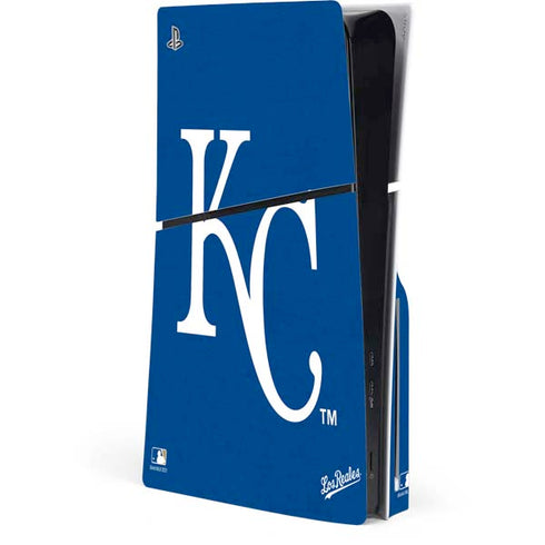 MLB Kansas City Royals - Solid Distressed PS5 Slim Disk Console Skin