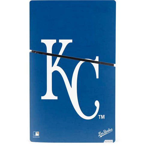 MLB Kansas City Royals - Solid Distressed PS5 Slim Digital Edition Bundle Skin