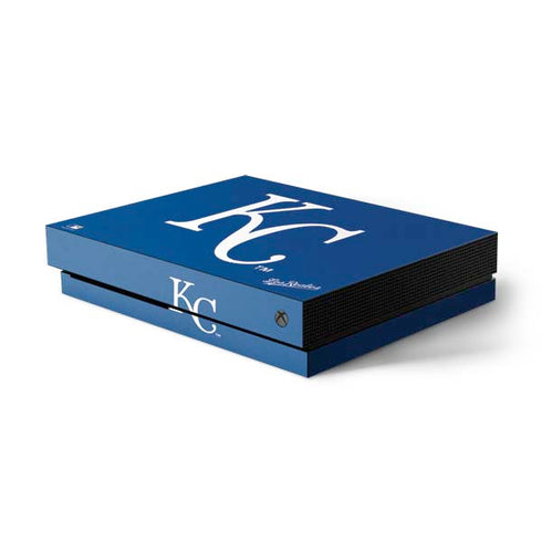 MLB Kansas City Royals - Solid Distressed Xbox One X Console Skin