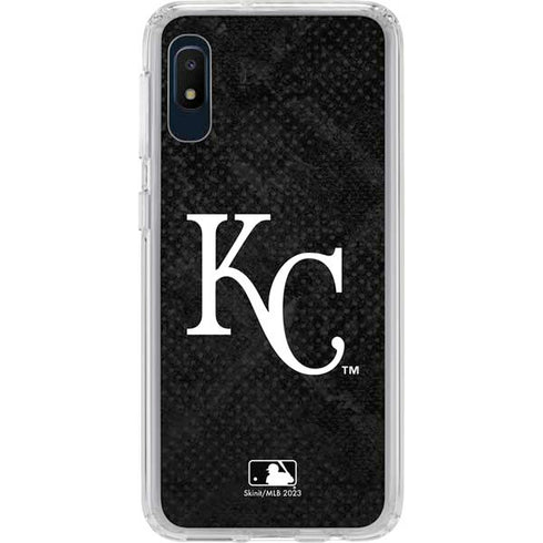 MLB Kansas City Royals Dark Wash Galaxy A10e Clear Case