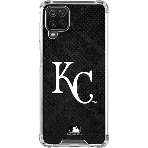 MLB Kansas City Royals Dark Wash Galaxy A12 Clear Case