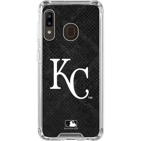 MLB Kansas City Royals Dark Wash Galaxy A30 Clear Case