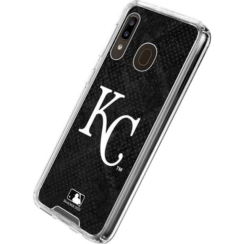 MLB Kansas City Royals Dark Wash Galaxy A30 Clear Case