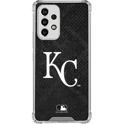 MLB Kansas City Royals Dark Wash Galaxy A53 5G Clear Case
