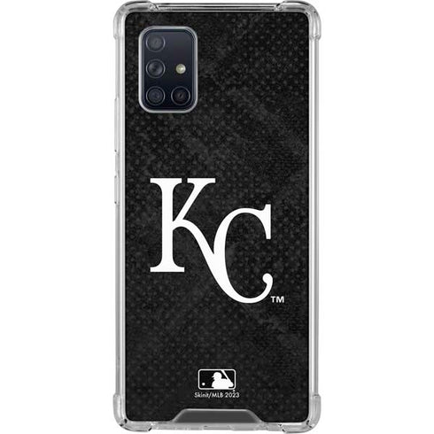 MLB Kansas City Royals Dark Wash Galaxy A71 5G Clear Case