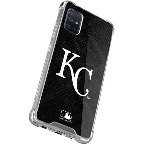MLB Kansas City Royals Dark Wash Galaxy A71 5G Clear Case