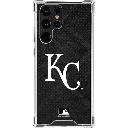 MLB Kansas City Royals Dark Wash Galaxy S22 Ultra Clear Case