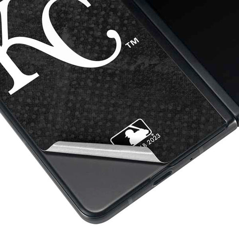 MLB Kansas City Royals Dark Wash Galaxy Z Fold3 5G Skin