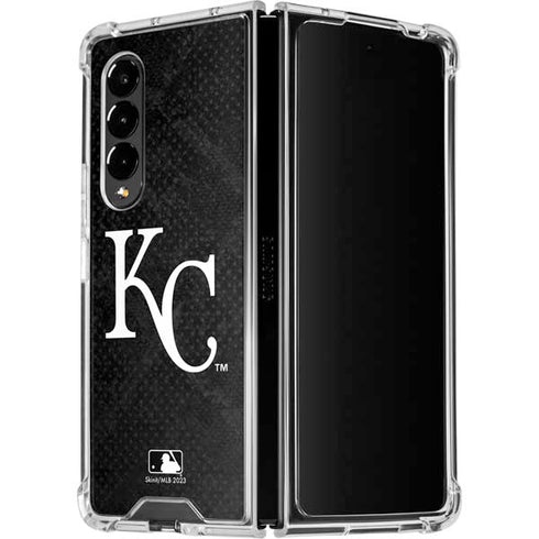 MLB Kansas City Royals Dark Wash Galaxy Z Fold4 5G Clear Case