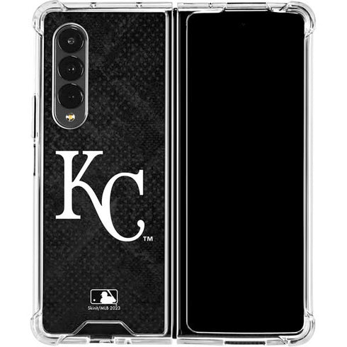 MLB Kansas City Royals Dark Wash Galaxy Z Fold4 5G Clear Case