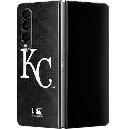 MLB Kansas City Royals Dark Wash Galaxy Z Fold4 5G Skin
