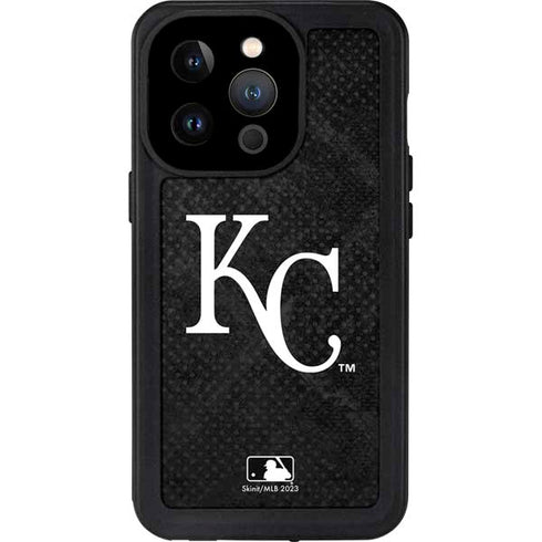 MLB Kansas City Royals Dark Wash iPhone 14 Pro Waterproof Case