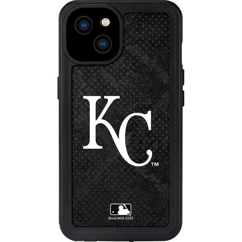 MLB Kansas City Royals Dark Wash iPhone 15 Plus Waterproof Case
