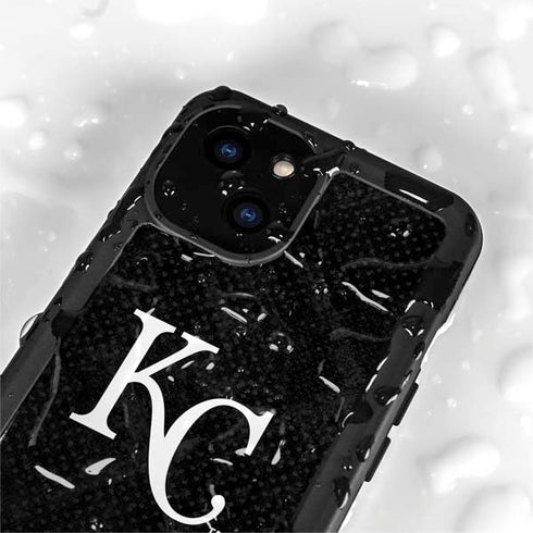 MLB Kansas City Royals Dark Wash iPhone 15 Plus Waterproof Case