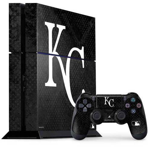 MLB Kansas City Royals Dark Wash PS4 Console and Controller Bundle Skin