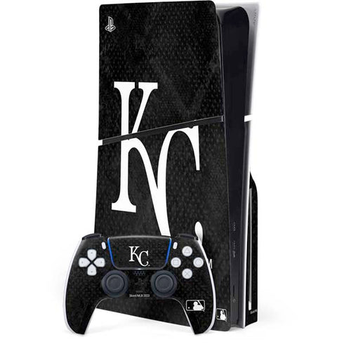 MLB Kansas City Royals Dark Wash PS5 Slim Disk Bundle Skin