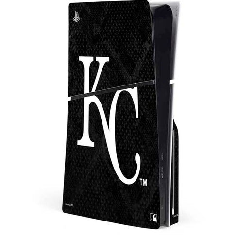 MLB Kansas City Royals Dark Wash PS5 Slim Disk Console Skin