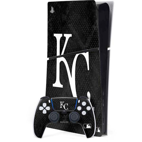 MLB Kansas City Royals Dark Wash PS5 Slim Digital Edition Bundle Skin