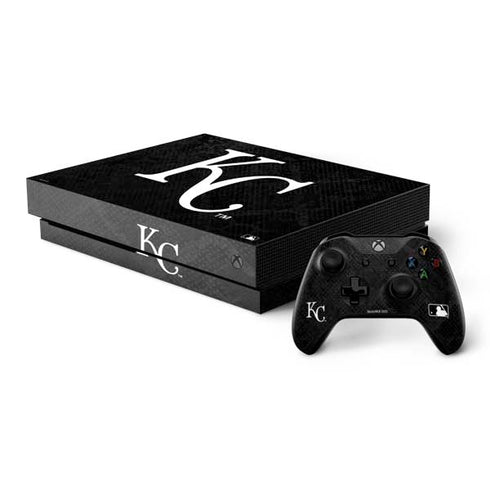 MLB Kansas City Royals Dark Wash Xbox One X Bundle Skin