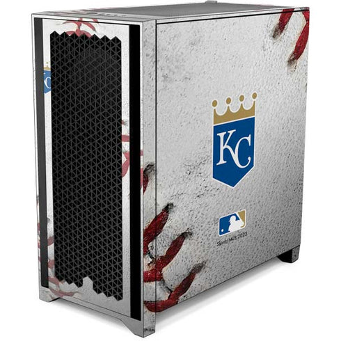 MLB Kansas City Royals Game Ball Corsair 4000D Tempered Glass Mid-Tower ATX Case Skin