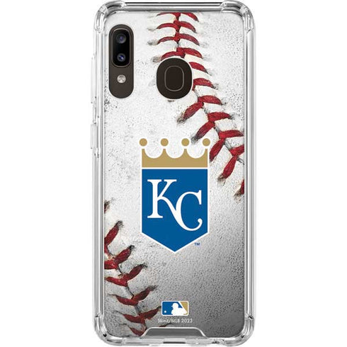 MLB Kansas City Royals Game Ball Galaxy A30 Clear Case