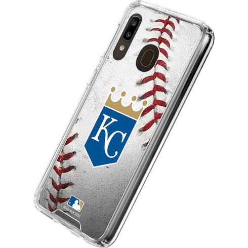 MLB Kansas City Royals Game Ball Galaxy A30 Clear Case