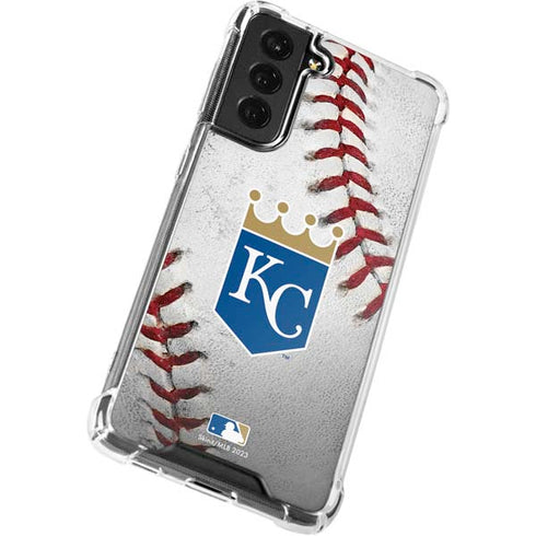 MLB Kansas City Royals Game Ball Galaxy S21 FE Clear Case