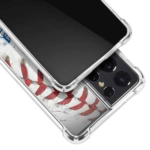 MLB Kansas City Royals Game Ball Galaxy S21 Ultra 5G Clear Case