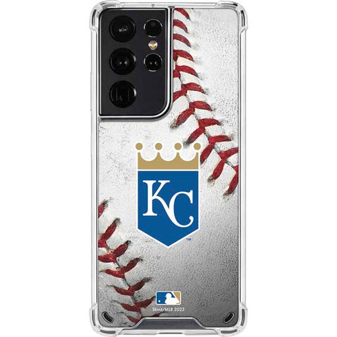MLB Kansas City Royals Game Ball Galaxy S21 Ultra 5G Clear Case